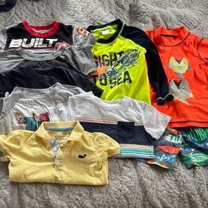 2T boys summer bundle paw patrol, swim trunks, rash guard
